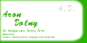 aron dolny business card